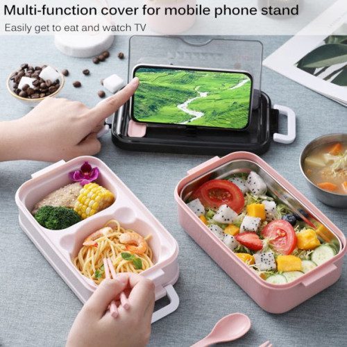 Double Layer Bento Lunch Box | MnM Box Deals